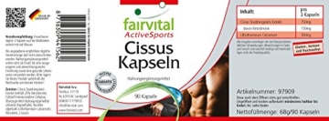 Cissus Kapseln - VEGAN - HOCHDOSIERT - 90 Kapseln - Cissus Quadrangularis - 2